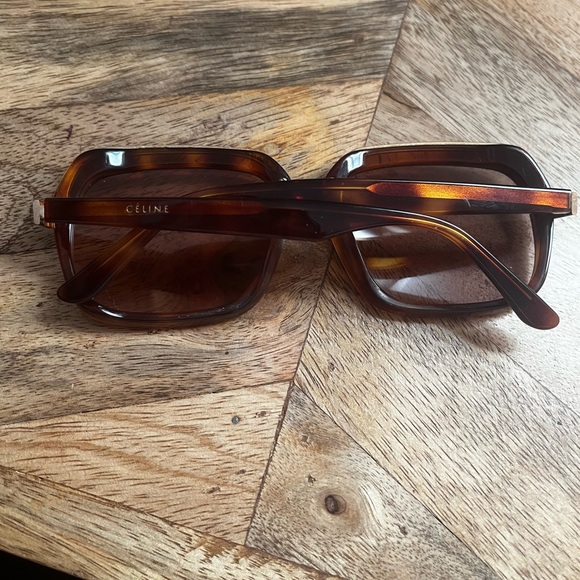 Vintage Celine Square Tortoise Brown Sunglasses - Picture 2 of 4